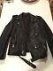 BLK DNM Leather Motorcycle Jacket Size L