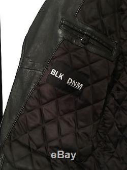 BLK DNM Leather Motorcycle Jacket Size L