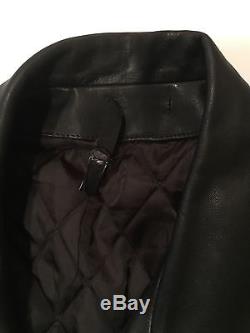 BLK DNM Leather Motorcycle Jacket Size L