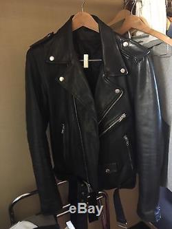 BLK DNM Men's Leather Jacket 5 size Medium
