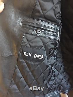 BLK DNM Men's Leather Jacket 5 size Medium