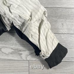 BMW Leather Motorcycle Jacket Mens Size 44R Full Zip Siena Buckle Straps Vintage