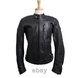 BMW Motorrad Black Water Buffalo Leather Jacket with NPL Protectors US Size 44