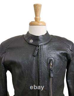 BMW Motorrad Black Water Buffalo Leather Jacket with NPL Protectors US Size 44