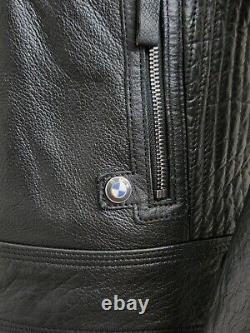 BMW Motorrad Black Water Buffalo Leather Jacket with NPL Protectors US Size 44