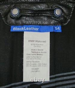 BMW Motorrad Black Water Buffalo Leather Jacket with NPL Protectors US Size 44