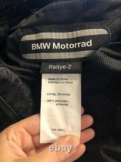 BMW Motorrad Rallye 2 Motorcycle Jacket Gray Yellow Size 44L (106)