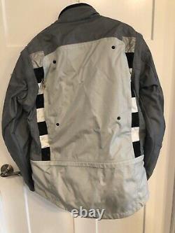 BMW Motorrad Rallye 2 Motorcycle Jacket Gray Yellow Size 44L (106)