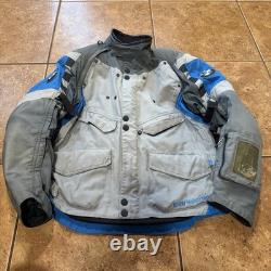 BMW Motorrad Rallye Motorcycle Jacket Blue Grey Racing Adventure Jacket 56