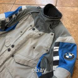 BMW Motorrad Rallye Motorcycle Jacket Blue Grey Racing Adventure Jacket 56