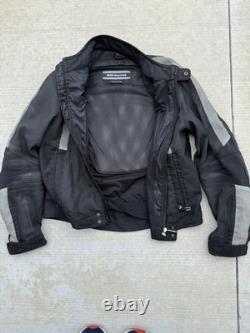 BMW Motorrad Venting Machine Airflow Black Grey Men's Jacket Size US 44R