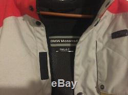 BMW Red Grey Ralley 2 JACKET and PANTS Mens Genuine Motorrad Motorcycle Grey