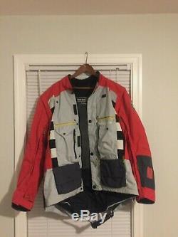 BMW Red Grey Ralley 2 JACKET and PANTS Mens Genuine Motorrad Motorcycle Grey