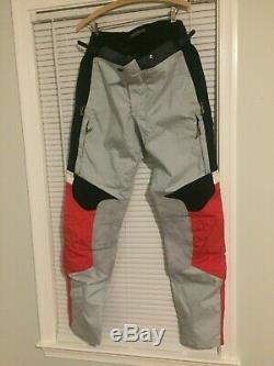 BMW Red Grey Ralley 2 JACKET and PANTS Mens Genuine Motorrad Motorcycle Grey