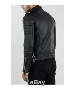 BODA SKINS Kay Michaels Mens Genuine Leather Black Oil Jacket UK Medium