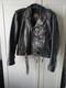 BONUS Genuine Leather Vintage Motorcycle Jacket Size 48 Sun Faded Spots Heavy