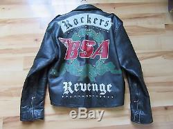 BSA Rocker Revenge Vintage motorcycle British George Micheal Cafe Racer Jacket