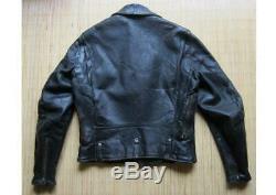 BUCO Authentic 1950's Vintage Horsehide Leather Motorcycle Jacket Size 40 Used