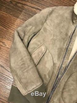 BURBERRY BRIT mens shearling suede jacket large worn once