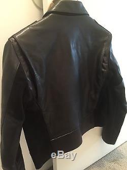 Balenciaga Authentic Moto Leather & Suede Amazing Jacket Black Size EU 38/ US4