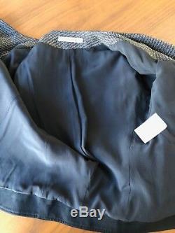 Balenciaga Black wool fitted moto biker jacket- sz 38 Ghesquiere