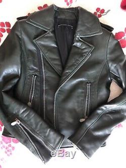 Balenciaga Moto Leather Jacket 2010 FR 38 Pine