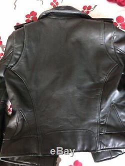 Balenciaga Moto Leather Jacket 2010 FR 38 Pine