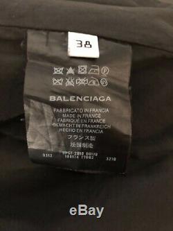 Balenciaga Moto Leather Jacket 2010 FR 38 Pine