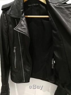 Balenciaga ultimate buttery soft black leather moto biker perfecto jacket 38