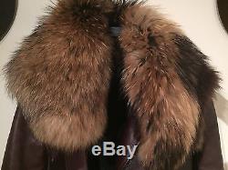 Balmain RARE Leather Moto Jacket Fur And Rabbit $6500 Saint Laurent Givenchy