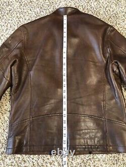 Banana Republic Brown Leather Moto Jacket Small