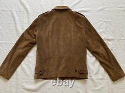 Banana Republic Fall 2010 Genuine suede leather jacket brown men's Size Small