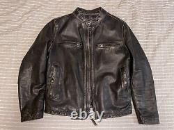 Banana Republic Leather Biker Jacket Black Med