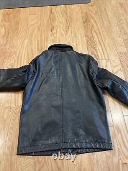 Banana Republic Leather Jacket Black In Men's Size S