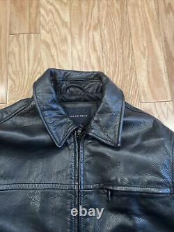 Banana Republic Leather Jacket Black In Men's Size S