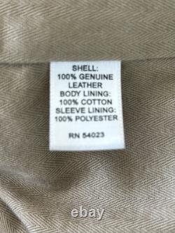 Banana Republic Leather Jacket Motorcycle Bomber Espresso Brown, M, Pre Owned