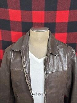 Banana Republic S 36 Leather Detroit Motorcycle Motorcycle Biker Jacket