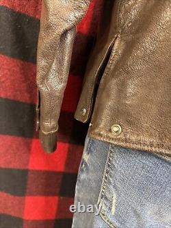 Banana Republic S 36 Leather Detroit Motorcycle Motorcycle Biker Jacket