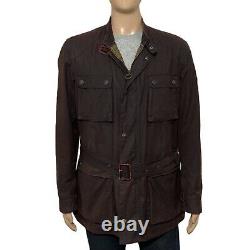 Barbour International BLACKWELL Men's Waxed Wax Belted Jacket Rustic Brown XL 44