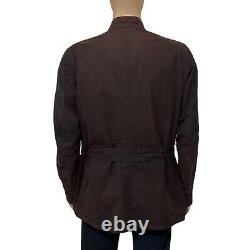 Barbour International BLACKWELL Men's Waxed Wax Belted Jacket Rustic Brown XL 44