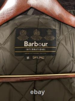 Barbour International Duke Men's Waxed Jacket Sage Green, Size M