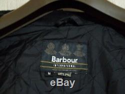 Barbour International Duke Waxed Motorcycle Jacket Size M