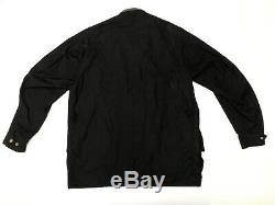 Barbour International Jacket Original A7 Black Waxed Cotton Wax Biker 40 L Large
