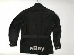 Barbour International Original A7 Black Waxed Wax Biker Jacket Mens 40 Medium M
