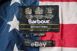 Barbour International Steve Mcqueen Crown Waxed Cotton Motorcycle Jacket 42