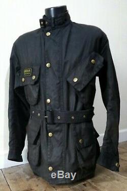 Barbour International Waxed Motorcycle Jacket Steve Mcqueen Style Cost £249