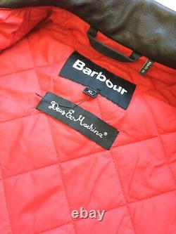 Barbour Mens Deus Ex Machina Niet Waxed Cotton Jacket Black Sz XL $550