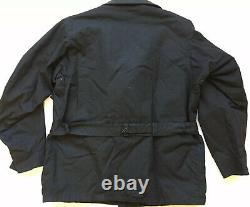 Barbour Mens Deus Ex Machina Niet Waxed Cotton Jacket Black Sz XL $550