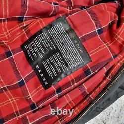 Barbour Quilted International Jacket Waxed Tartan Lining Size S