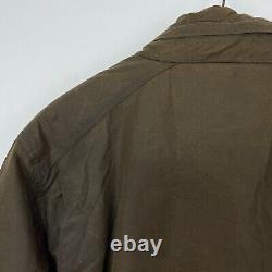 Barbour Sapper Wax Jacket Men's Large Green Waxed Biker Motorcycle Utility Coat